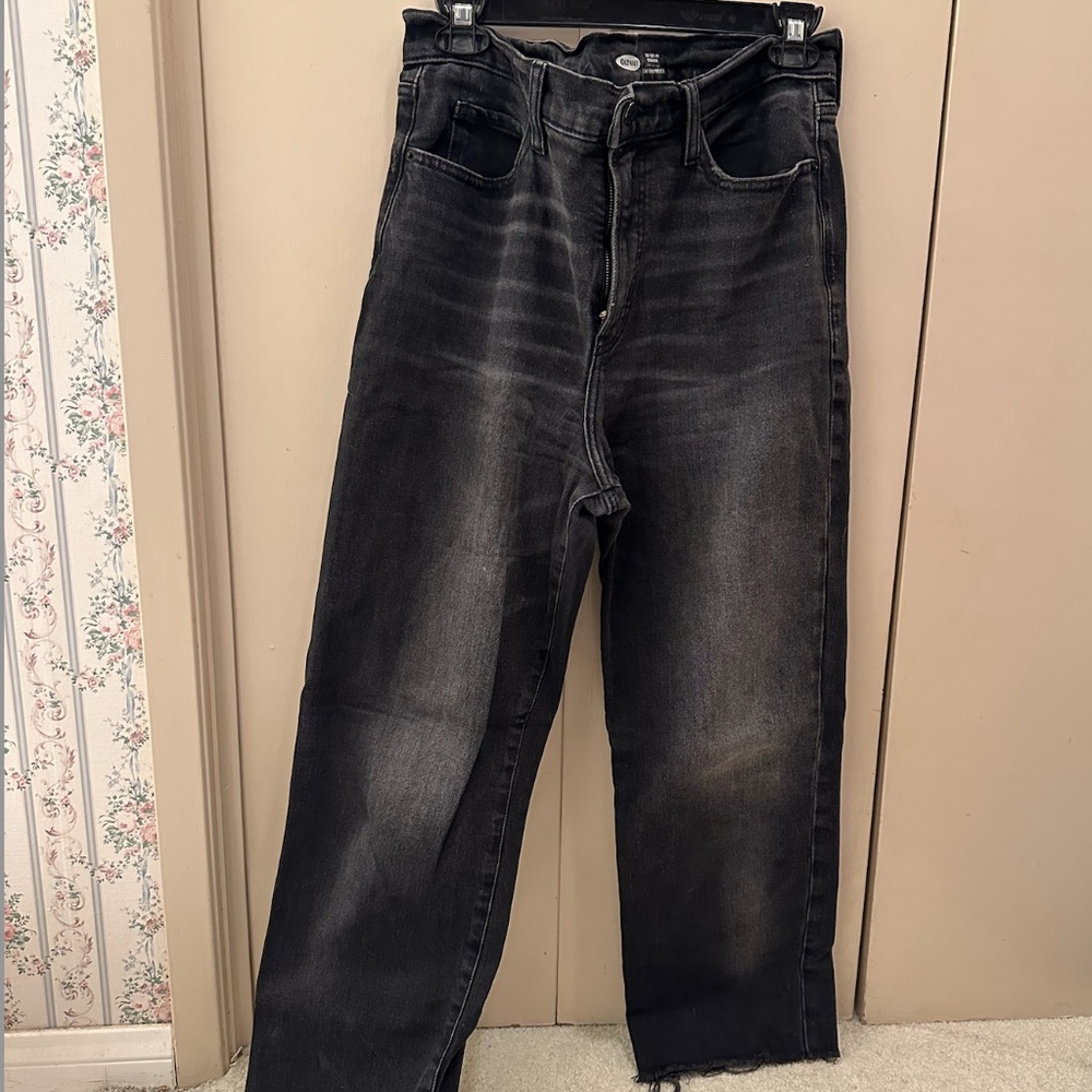 Old Navy Sky High Extra High Straight Leg Jean